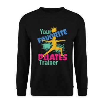 Votre entraîneur de Pilates préféré - Sweat-shirt Unisexe - noir - Devant - Alina (178cm) & Michal (187cm)