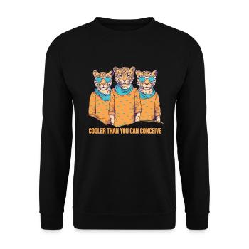 Cooler than you can imagine - Unisex Sweatshirt - black - Front - Alina (178cm) & Michal (187cm)