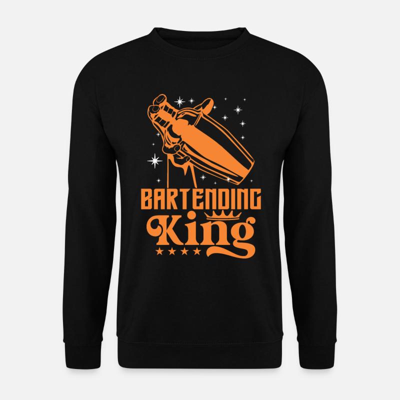 Bartending King - Unisex Pullover - Schwarz