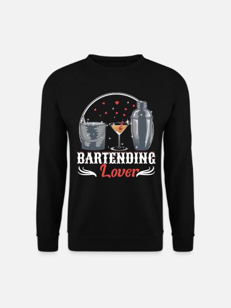 Bartending lover - Unisex Pullover - Schwarz