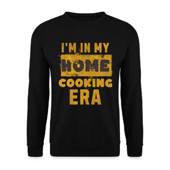 I'm In My Home Cooking Era - - Unisex Sweatshirt - black - Front - Alina (178cm) & Michal (187cm)