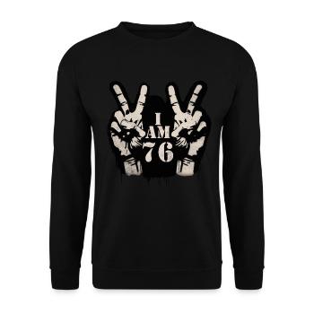 Unique design for the celebration of the 80th anniversary - Unisex Sweatshirt - black - Front - Alina (178cm) & Michal (187cm)