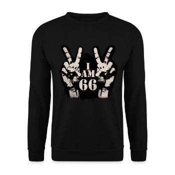 Unique design for the celebration of the 70th anniversary - Unisex Sweatshirt - black - Front - Alina (178cm) & Michal (187cm)
