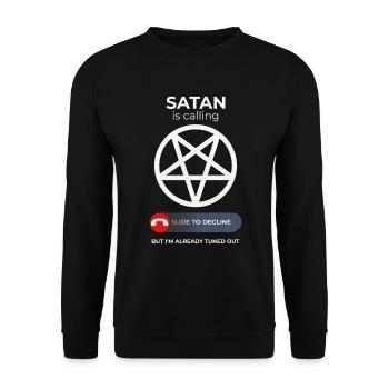 Appel satanique ignoré - de la culture pop - Sweat-shirt Unisexe - noir - Devant - Alina (178cm) & Michal (187cm)
