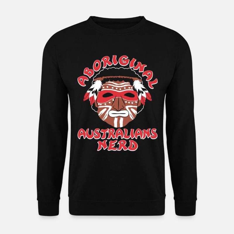 Aboriginal Australians Nerd - Unisex Pullover - Schwarz