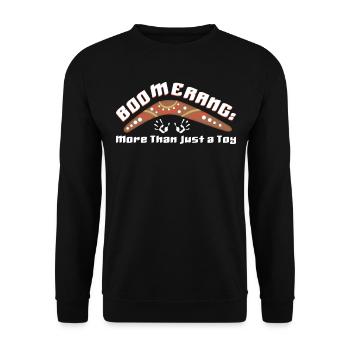 Boomerang: More Than a Toy - Unisex Sweatshirt - black - Front - Alina (178cm) & Michal (187cm)