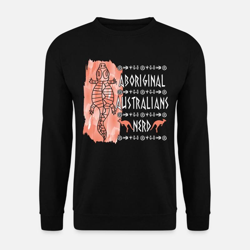 Aboriginal Australians Nerd - Unisex Sweatshirt - black