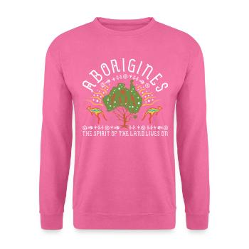 Aboriginal Spirit of Land - Unisex Sweatshirt - pink - Front