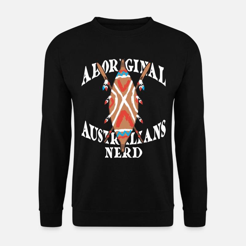Aborigènes Australiens Nerd - Sweat-shirt Unisexe - noir