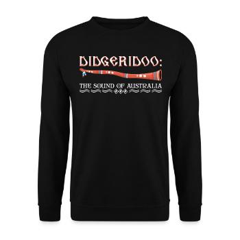 Didgeridoo: Sound of Australia - Unisex Sweatshirt - black - Front - Alina (178cm) & Michal (187cm)