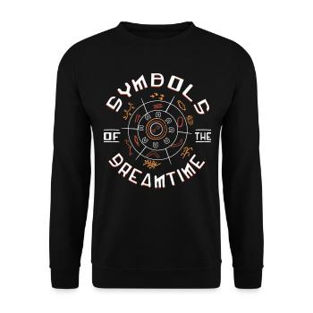Symbols of Dreamtime - Unisex Pullover - Schwarz - Vorne - Alina (178cm) & Michal (187cm)