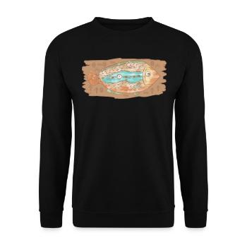Aborigines - Unisex Pullover - Schwarz - Vorne - Alina (178cm) & Michal (187cm)