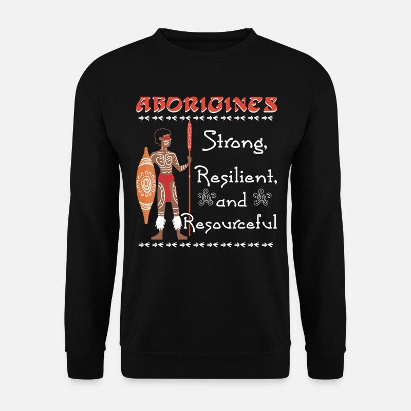 Aborigines Strong - Unisex Pullover - Schwarz