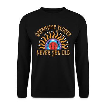 Stories Never Get Old - Unisex Sweatshirt - black - Front - Alina (178cm) & Michal (187cm)