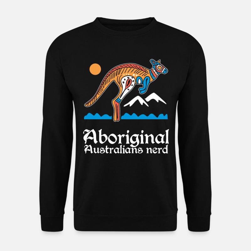 Aboriginal Australians Nerd - Unisex Sweatshirt - black