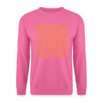 Art aborigène sur sable - Sweat-shirt Unisexe - rose - Devant