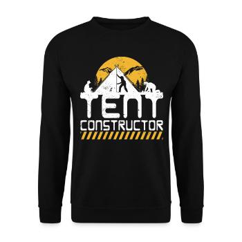 Tent constructor - Unisex Sweatshirt - black - Front - Alina (178cm) & Michal (187cm)