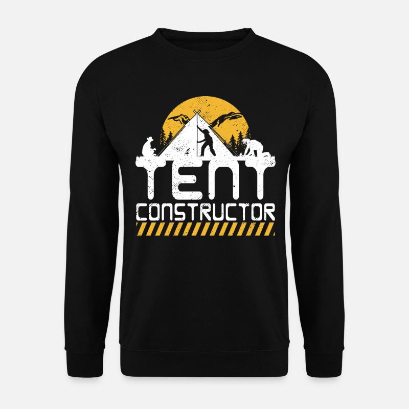 Tent constructor - Unisex Pullover - Schwarz