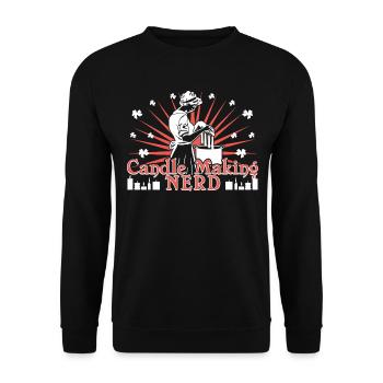 Fabrication de bougies Nerd - Sweat-shirt Unisexe - noir - Devant - Alina (178cm) & Michal (187cm)