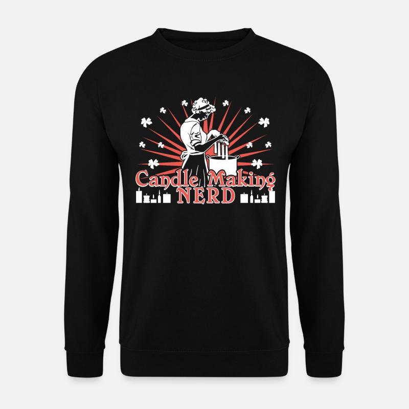 Kerzen machen Nerd - Unisex Pullover - Schwarz