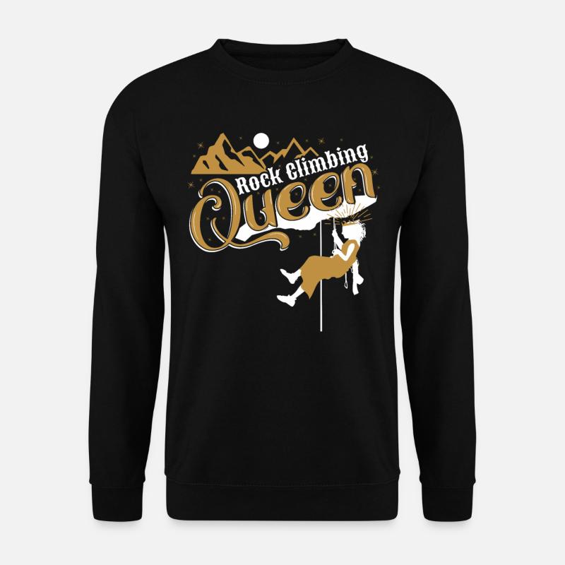 Rock Climbing Queen - Unisex Sweatshirt - black