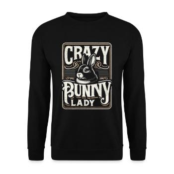 Folle Bunny Lady - Sweat-shirt Unisexe - noir - Devant - Alina (178cm) & Michal (187cm)