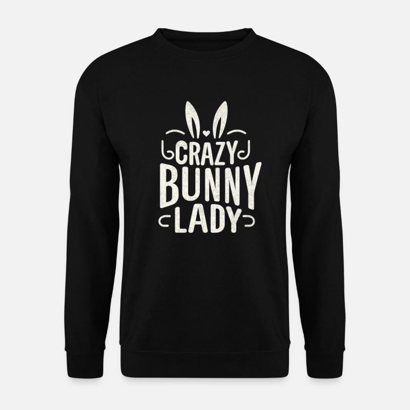 Crazy Bunny Lady - Unisex Sweatshirt - black