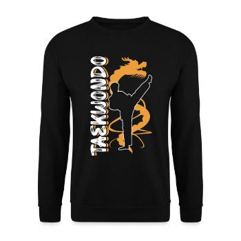 Taekwondo - Unisex Pullover - Schwarz - Vorne - Alina (178cm) & Michal (187cm)