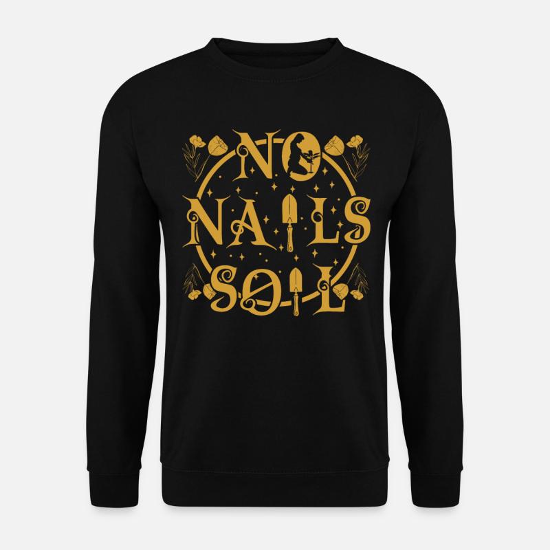 keine Nägel Erde - Unisex Pullover - Schwarz