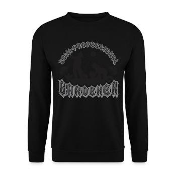 Semi-Professional Gardener - Unisex Sweatshirt - black - Front - Alina (178cm) & Michal (187cm)