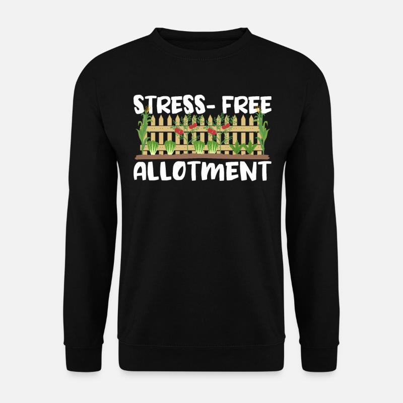 Stressfreier Schrebergarten - Unisex Pullover - Schwarz