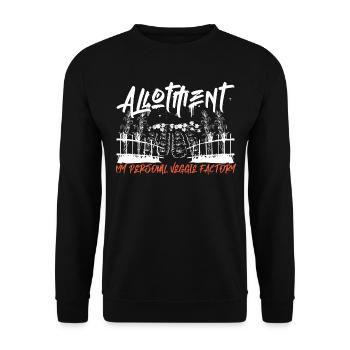 allotment The real veggie factory - Unisex Sweatshirt - black - Front - Alina (178cm) & Michal (187cm)