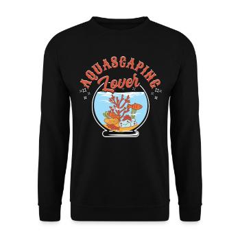 Aquascaping-Liebhaber - Unisex Pullover - Schwarz - Vorne - Alina (178cm) & Michal (187cm)