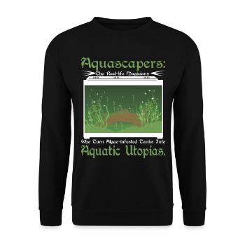 Aquascaper, die echten Zauberer - Unisex Pullover - Schwarz - Vorne - Alina (178cm) & Michal (187cm)