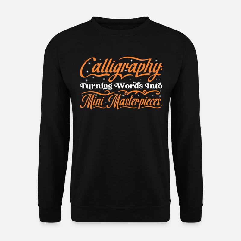 Kalligraphie - Unisex Pullover - Schwarz