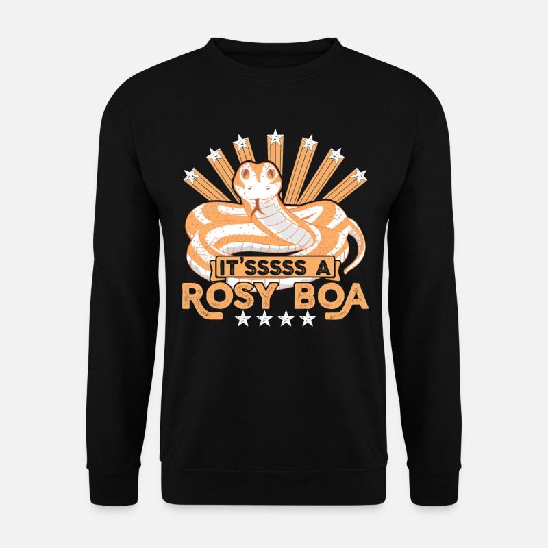 It'sssss a rosy boa - Unisex Sweatshirt - black