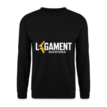 Ligament Whisperer - Therapy Expertise Unleashed - Unisex Sweatshirt - black - Front - Alina (178cm) & Michal (187cm)