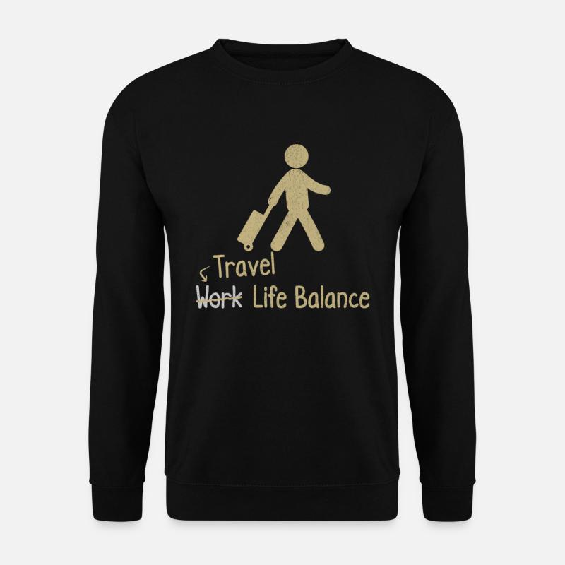 Reisen, Work-life-balance - Reisen, - Unisex Pullover - Schwarz