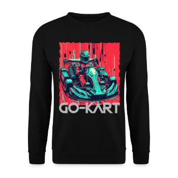 Go Kart - Unisex Pullover - Schwarz - Vorne - Alina (178cm) & Michal (187cm)