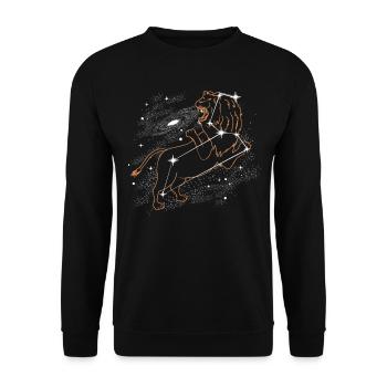 Star gazing Astronomy - Unisex Sweatshirt - black - Front - Alina (178cm) & Michal (187cm)
