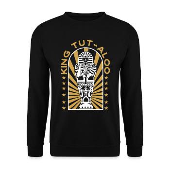 König Tut-aloo - Unisex Pullover - Schwarz - Vorne - Alina (178cm) & Michal (187cm)