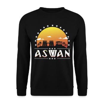 Aswan - Unisex Pullover - Schwarz - Vorne - Alina (178cm) & Michal (187cm)