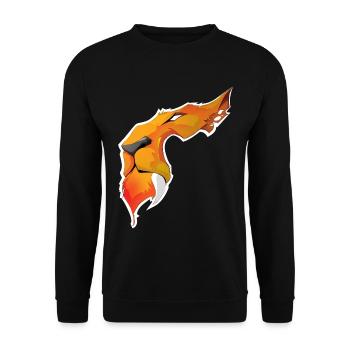 Lion flamboyant illustration vectorielle - Sweat-shirt Unisexe - noir - Devant - Alina (178cm) & Michal (187cm)