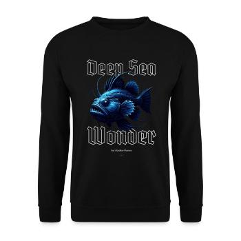 Deep Sea Wonder - Unisex Sweatshirt - black - Front - Alina (178cm) & Michal (187cm)