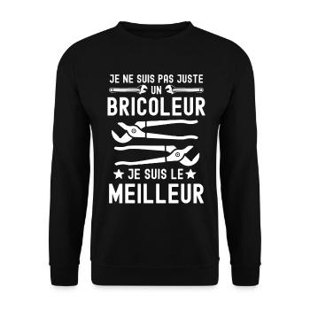 Meilleur bricoleur - Sweat-shirt Unisexe - noir - Devant - Alina (178cm) & Michal (187cm)