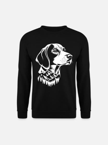Mountain Beagle Dog - Unisex Sweatshirt - black