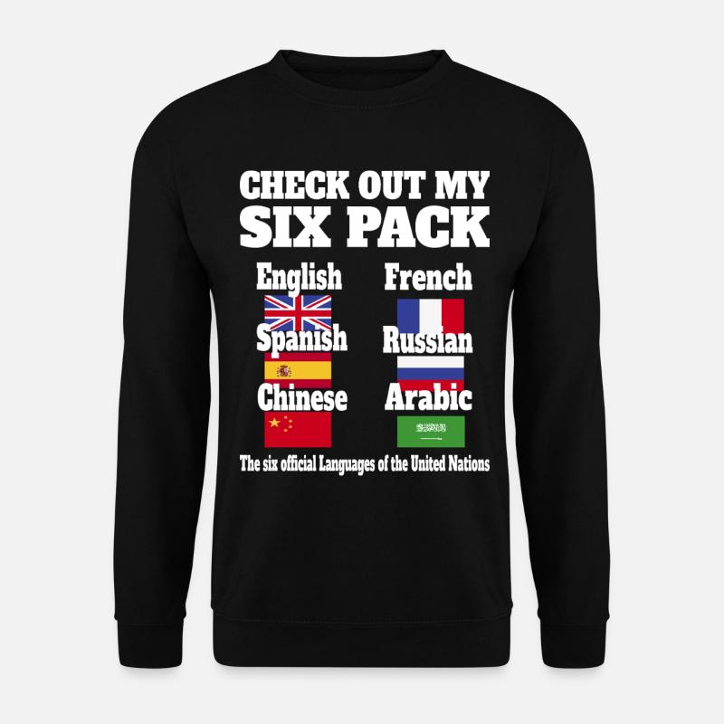 Languages Sixpack - Unisex Sweatshirt - black