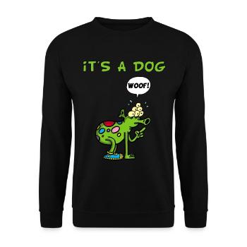 C'est un chien - Sweat-shirt Unisexe - noir - Devant - Alina (178cm) & Michal (187cm)