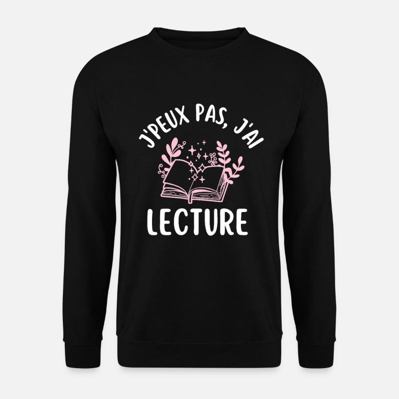Lesebuch-Design für Frauen - Unisex Pullover - Schwarz