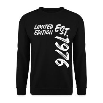Limited Edition Est. 1976 - Unisex Pullover - Schwarz - Vorne - Alina (178cm) & Michal (187cm)
